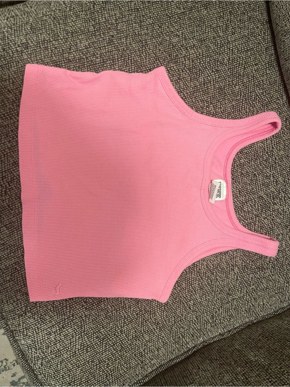 PINK Victoria's Secret Bubblegum Pink Ribbed Tank